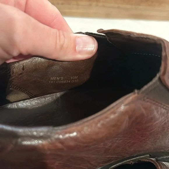 Cole Haan Nike Air Zeno Brown Leather Split Toe Stretch Slip On Loafer size 10 - Picture 6 of 6